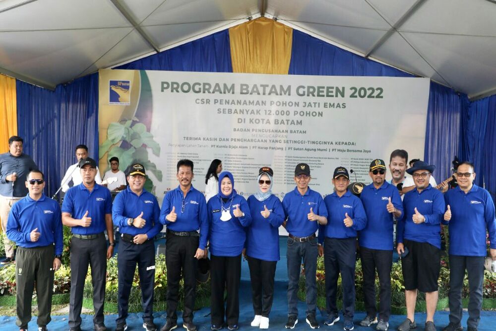 Hijaukan Kota Batam, BP Batam Mulai Gelar Penanaman 12.000 Pohon Jati Emas