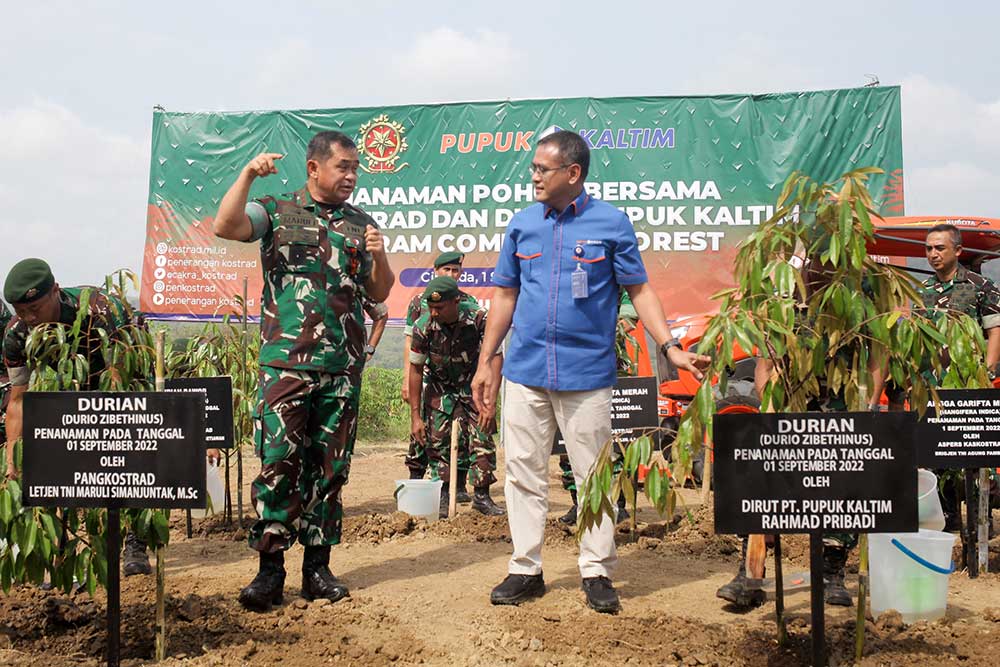  Pupuk Kaltim dan Kostrad Berkolaborasi Dalam Program Community Forest