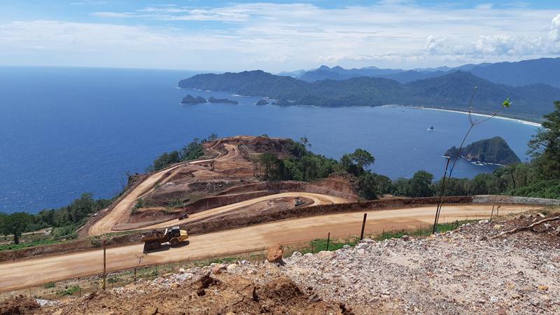 Kondisi hutan Tumpang Pitu Banyuwangi yang menjadi area konsensi tambang emas oleh PT Bumi Suksesindo yang merupakan anak usaha PT Merdeka Copper Gold Tbk (MDKA). JIBI/Bisnis-Peni Widarti 