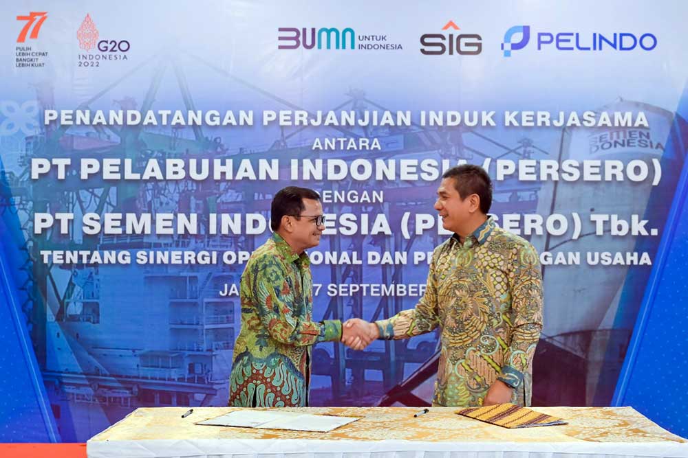  SIG dan Pelindo Perkuat Sinergi Bidang Operasional dan Pengembangan Usaha