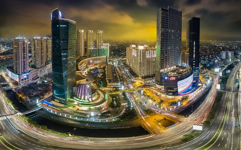 Kawasan Podomoro City, Jakarta. Kawasan ini terdiri dari beberapa properti, mulai dari Central Park hingga Neo Soho Mall./agungpodomoro