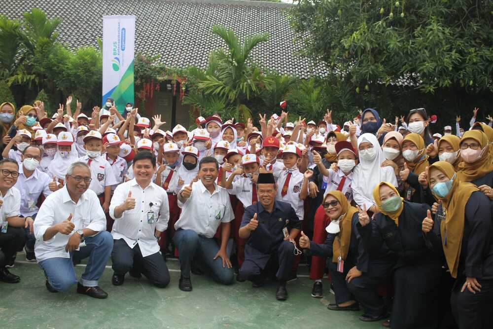  BPJS Ketenagakerjaan Rayakan Hari Pelanggan Nasional Bersama Ratusan Siswa SD