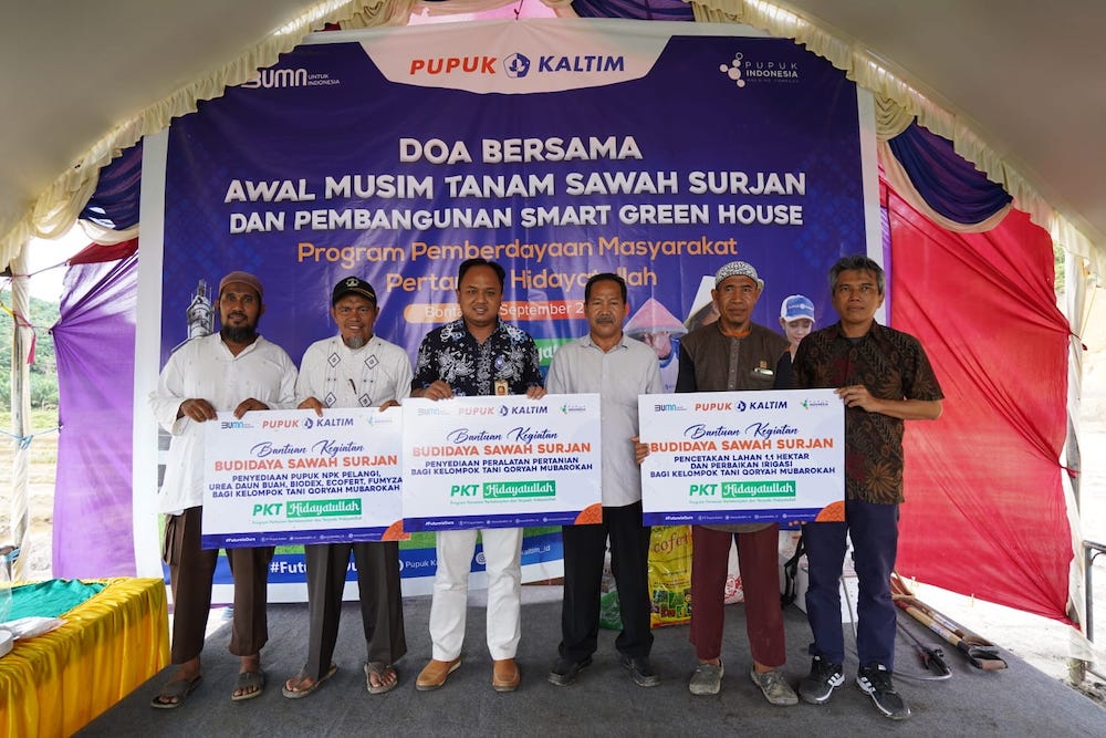  Kembangkan Smart Green House, Pupuk Kaltim Bangun Kawasan Pertanian Terpadu Unggulan di Benua Etam