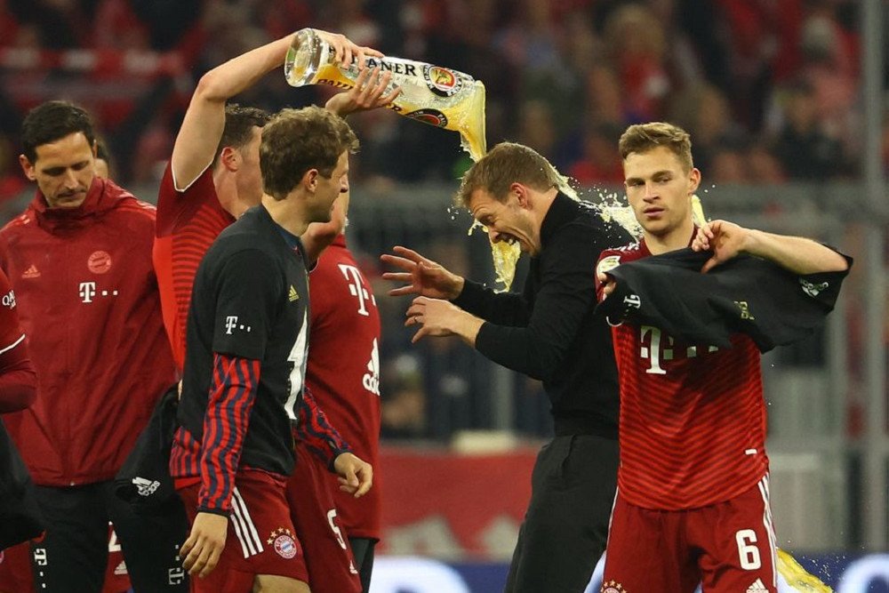 Selebrasi Bayern Munchen juara Liga Jerman / Reuters