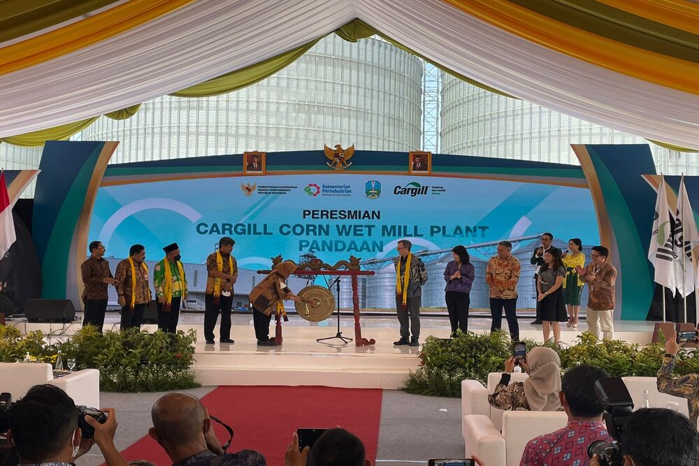 Peresmian corn wet mill plant Cargill di Pandaan, Kab. Pasuruan, Kamis (8/9/2022)./Istimewa