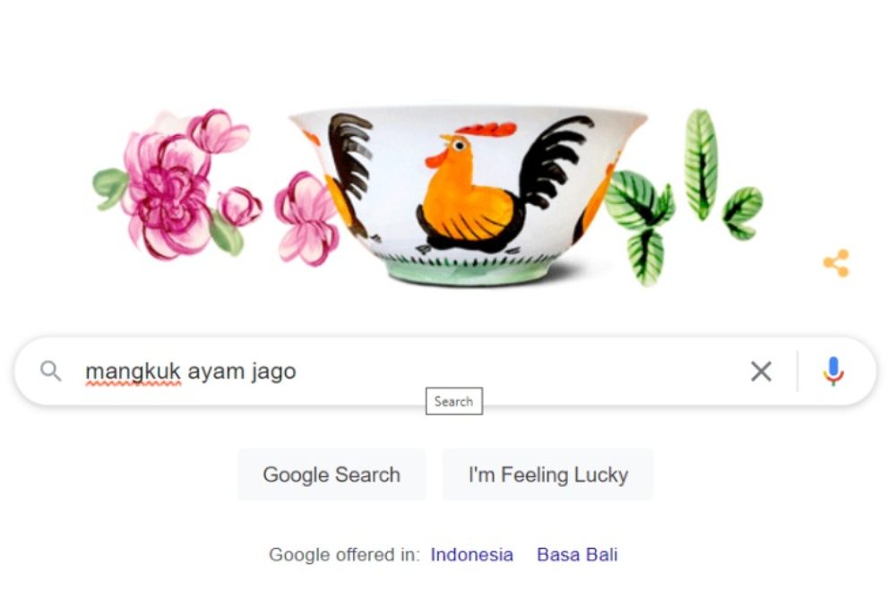  Mangkuk Ayam Jago Lambang Ketekunan Jadi Google Doodle, Simak Sejarahnya