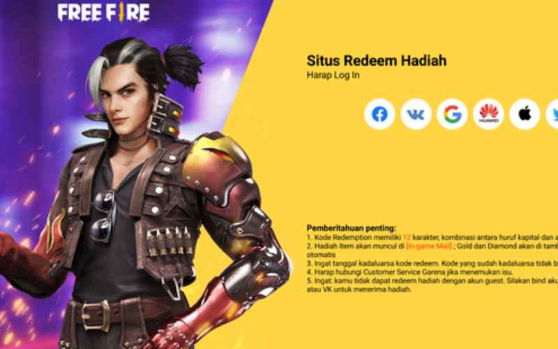Kode Redeem FF Terbaru 15 September 2022, Bonus Bundle Skin!