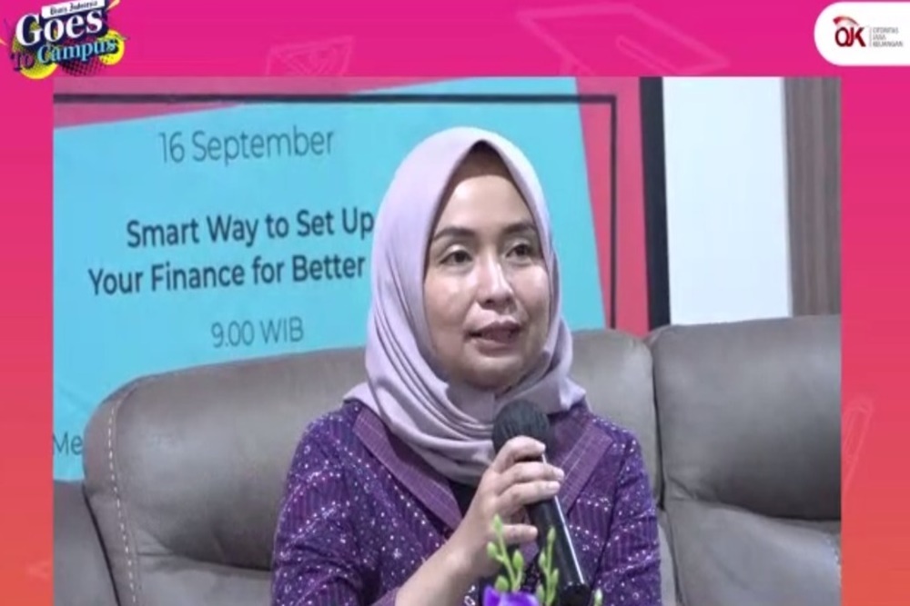 Financial Planner Mimien Susanto di acara Bisnis Goes to Campus 2022, Institut Teknologi Surabaya.
