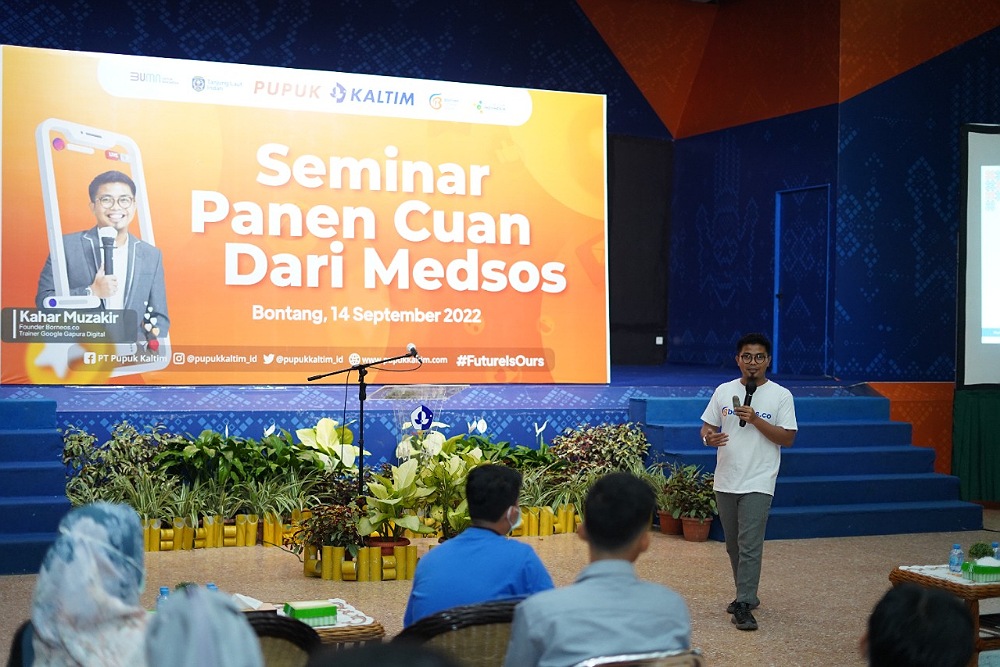  Optimalkan Medsos untuk Promosi, Pupuk Kaltim Gelar Seminar Bagi Pegiat Wisata Bontang