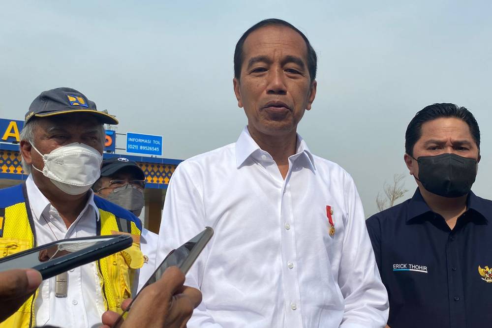 Jokowi Resmikan Tol Cibitung-Cilincing dan Serpong-Balaraja, Ini Harapannya / Bisnis- Akbar Evandio