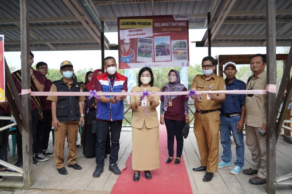 PT Pertamina Patra Niaga Regional Kalimantan melalui Integrated Terminal Balikpapan mengadakan launching Program Wisata Edukasi Patra Bahari Mandiri (Kampoeng Nelayan Berdasi) pada Selasa (20/9/2022)./JIBI-Istimewa