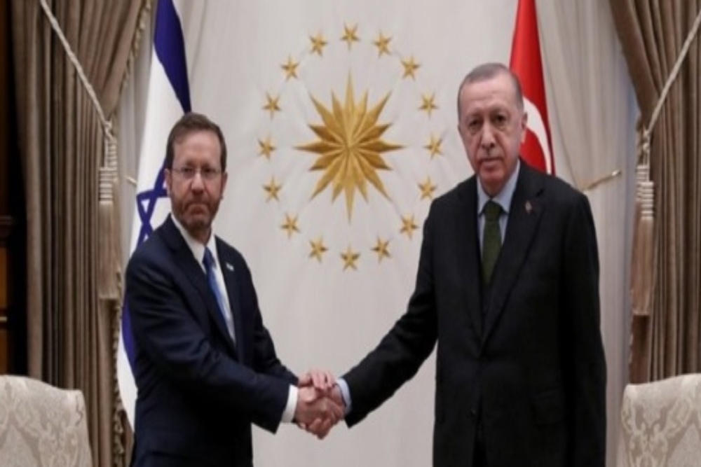 Pertama Kali, Erdogan Bertemu Perdana Menteri Israel Yair Lapid