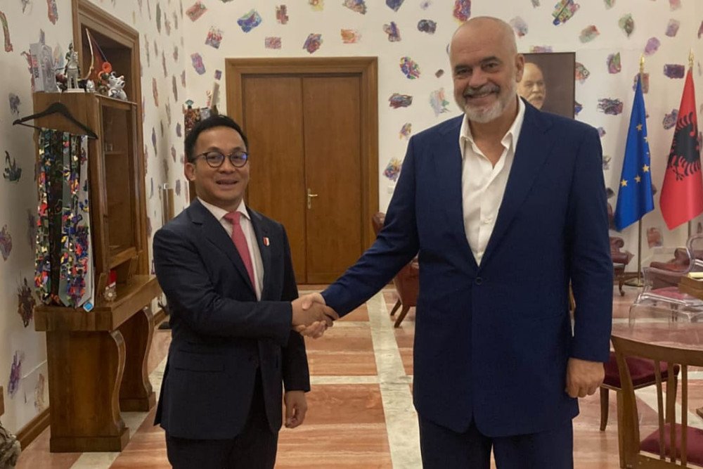  PM Albania dan Dubes Iwan Bogananta Sepakat Tingkatkan Kerja Sama Banyak Sektor