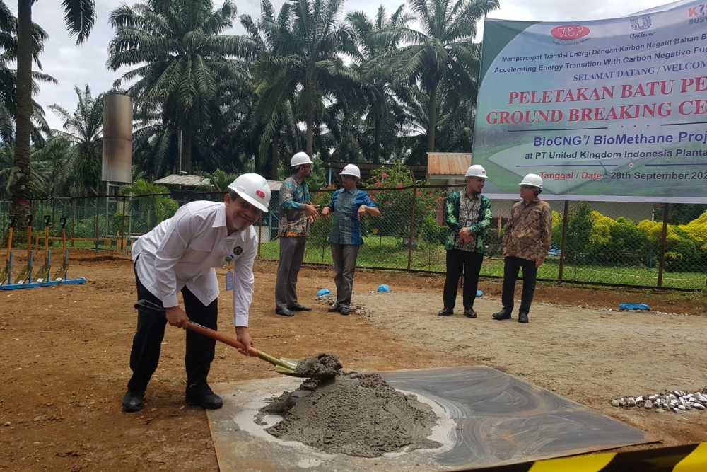  Jadi Proyek Biogas Terbesar di Asean, Pabrik BioCNG Groundbreaking di Sumut