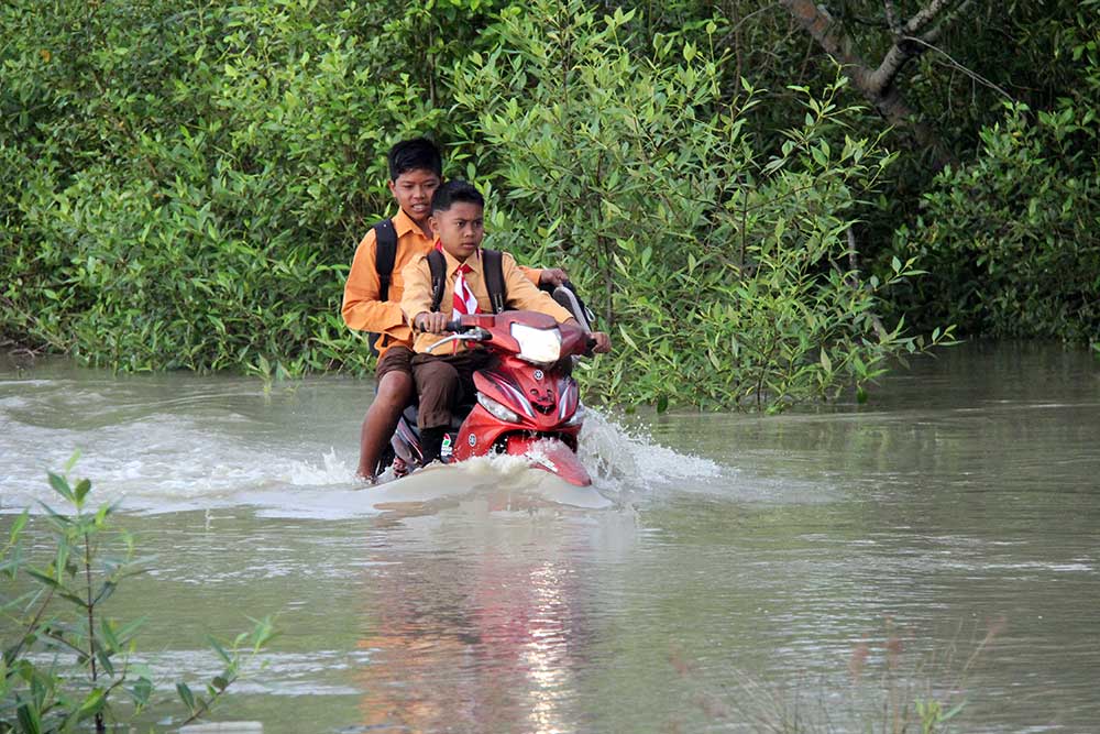  Banjir Rob Rendam Sejumlah Kecamatan di Riau