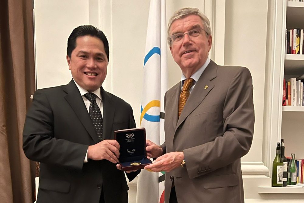  Erick Thohir Bertemu Presiden IOC Bahas Nasib Olahraga di Tengah Tekanan Global