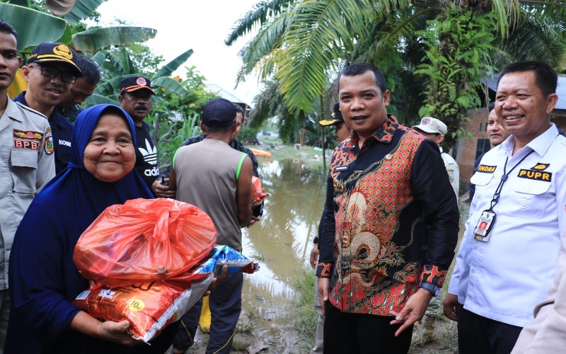  Pj Wako Tinjau Lokasi, Ini Penyebab Banjir di Pekanbaru