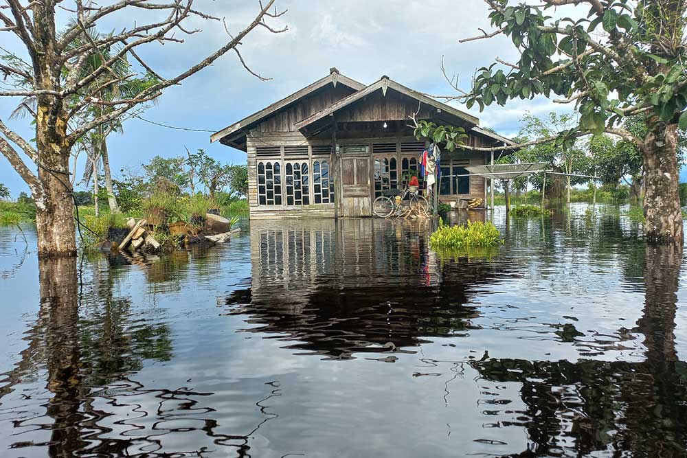  Banjir Rendam Sejumlah Daerah di Kabupaten Kayong Utara Kalimantan Barat