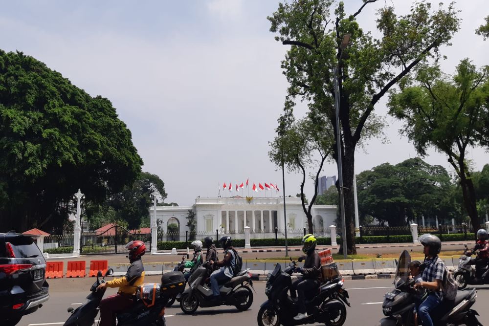  Ada Demo Buruh, Begini Kondisi Lalu Lintas di Depan Istana Negara