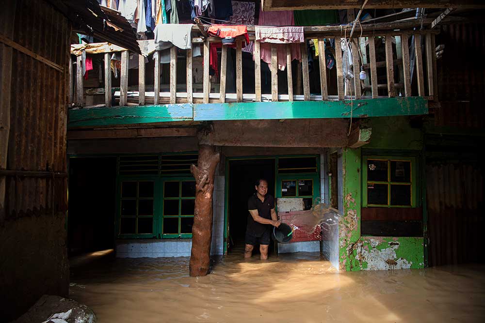  Sebanyak 50 RT di Jakarta Terendam Banjir Luapan Kali Ciliwung