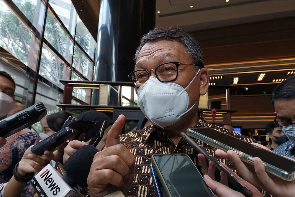 Menteri ESDM Arifin Tasrif saat ditemui di Hotel Ayana MidPlaza, Jakarta Pusat pada Jumat (9/9/2022)./Bisnis-Ni Luh Anggela