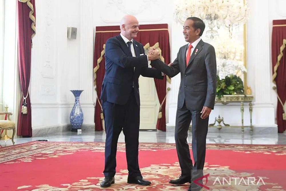  Presiden FIFA Temui Jokowi di Istana Merdeka, Empat Poin ini Bakal Jadi Bahasan