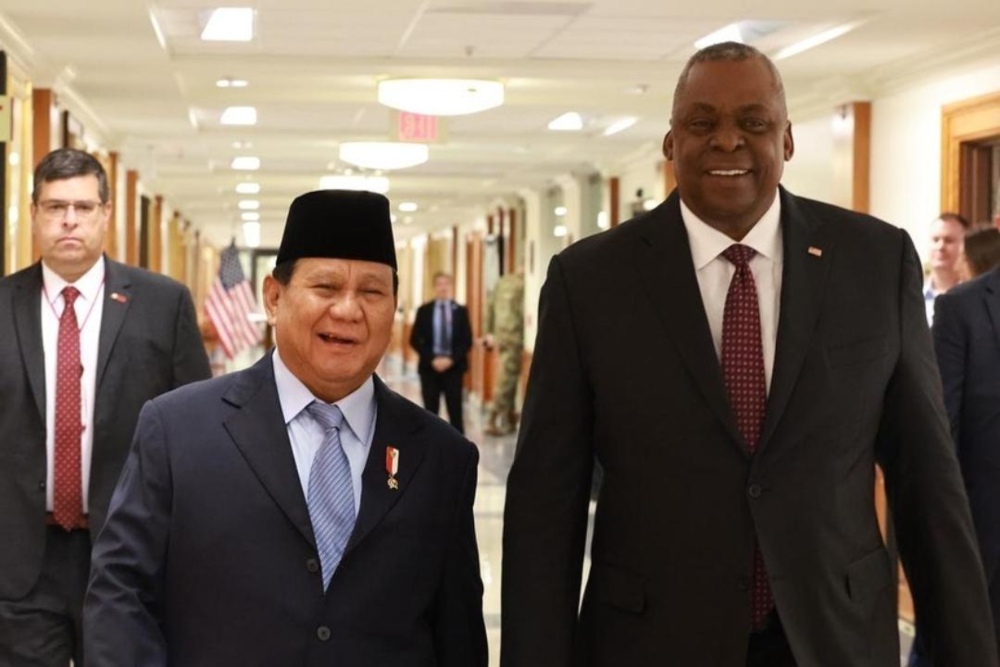 Kunjungi Menhan AS, Prabowo Diskusikan Indo-Pasifik