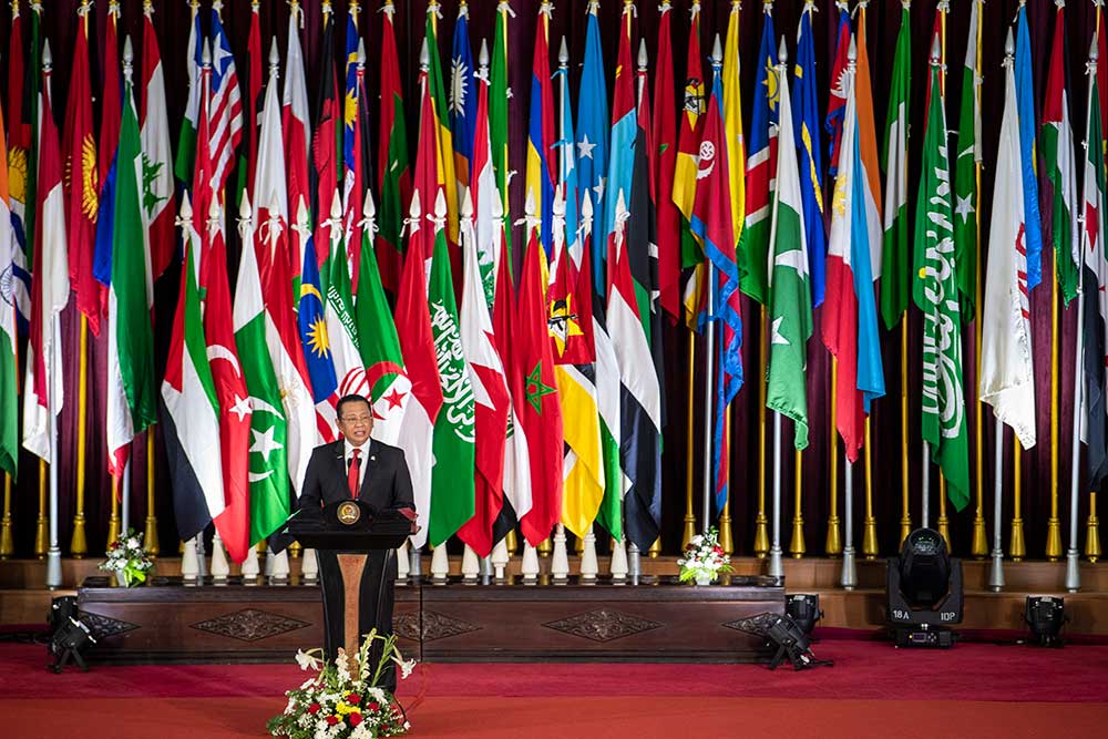  Pembukaan Konferensi Internasional Pimpinan MPR OKI di Gedung Asia Afrika Bandung