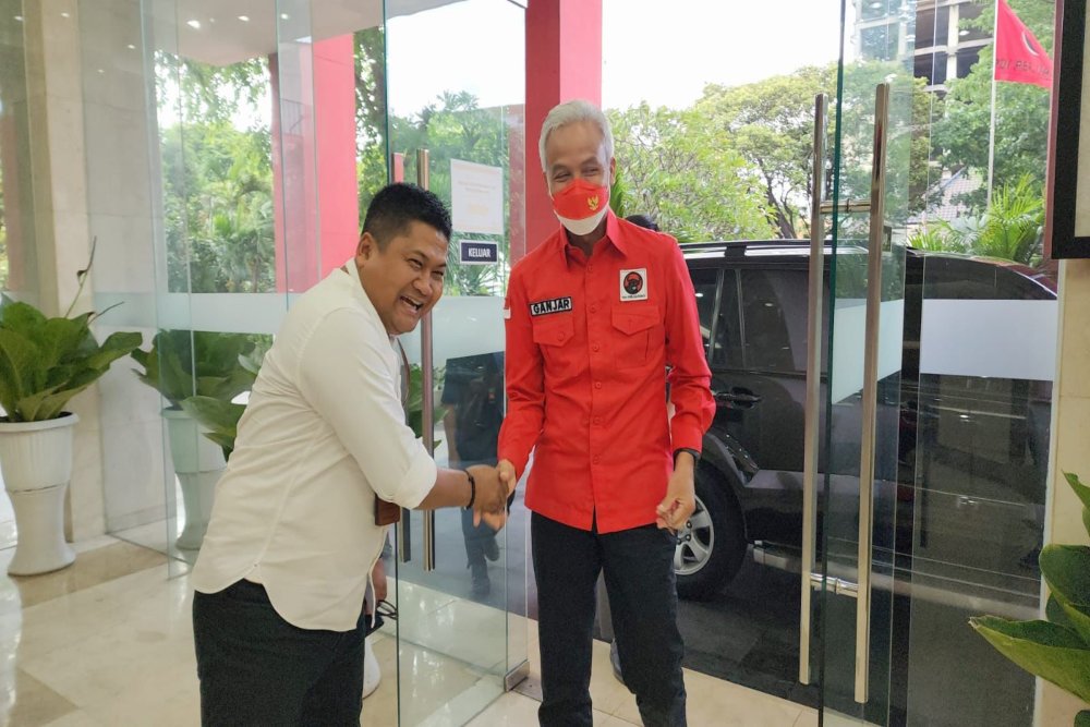 Gubernur Jawa Tengah Ganjar Pranowo di kantor DPP PDIP di kawasan Menteng Jakarta Pusat, Senin (24/10/2022)./Istimewa