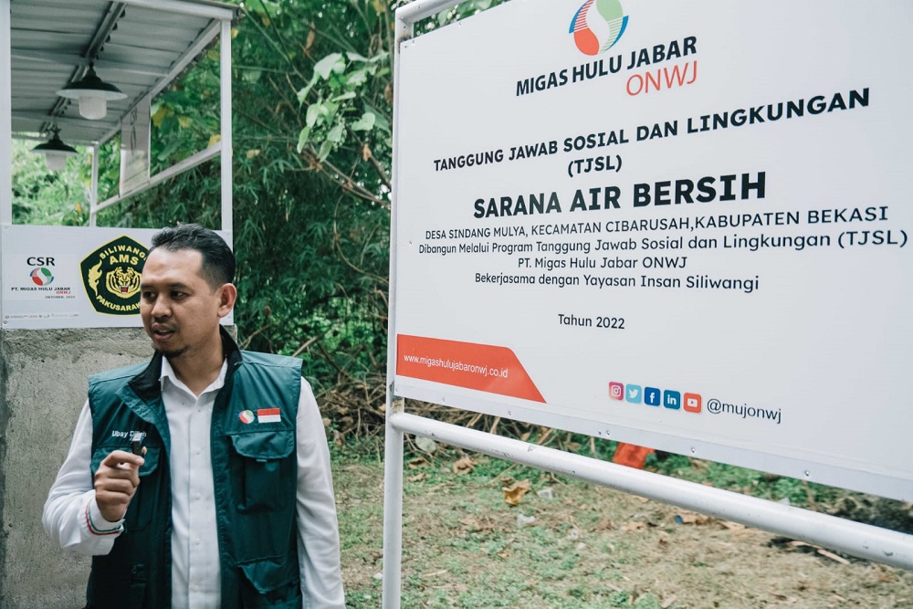  MUJ ONWJ Bangun Sarana Air Bersih bagi Warga Cibarusah Bekasi