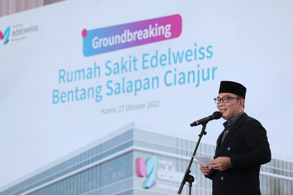  Ridwan Kamil: Pembangunan RS Edelweiss Cianjur Percontohan Kolaborasi Umara dan Ulama