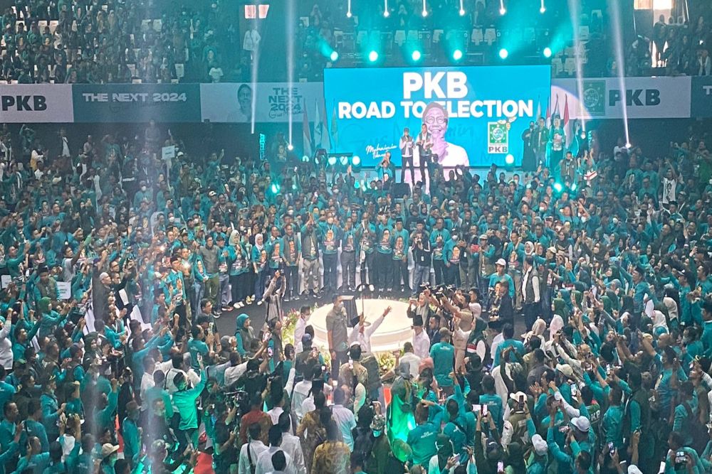  Cak Imin dan Prabowo Kompak di Acara PKB Road To Election 2024