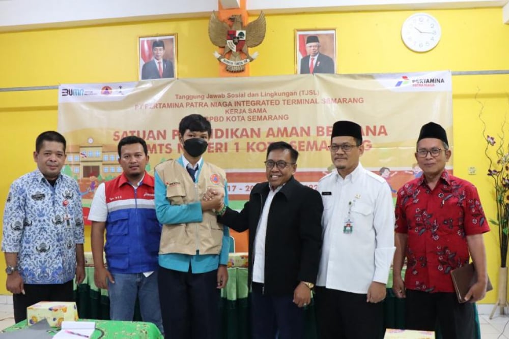 Sinergi Pertamina-BPBD-FPRB, Inisiasi Satuan Pendidikan Aman Bencana di Semarang