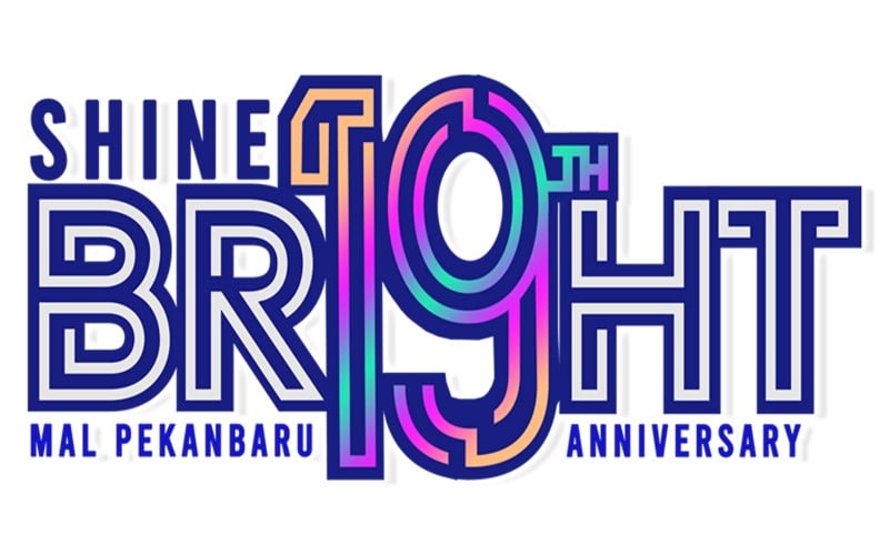 Logo HUT ke-19 Mal Pekanbaru. /Istimewa