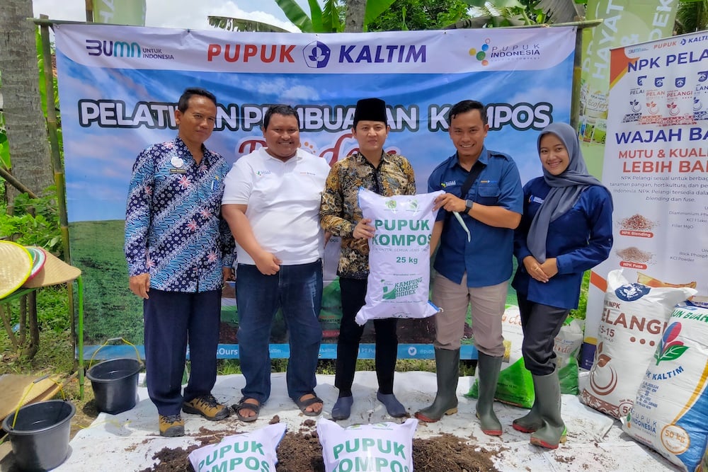  Edukasi Petani Tata Cara Pengomposan, Pupuk Kaltim Mulai Program Agrosolution di Trenggalek