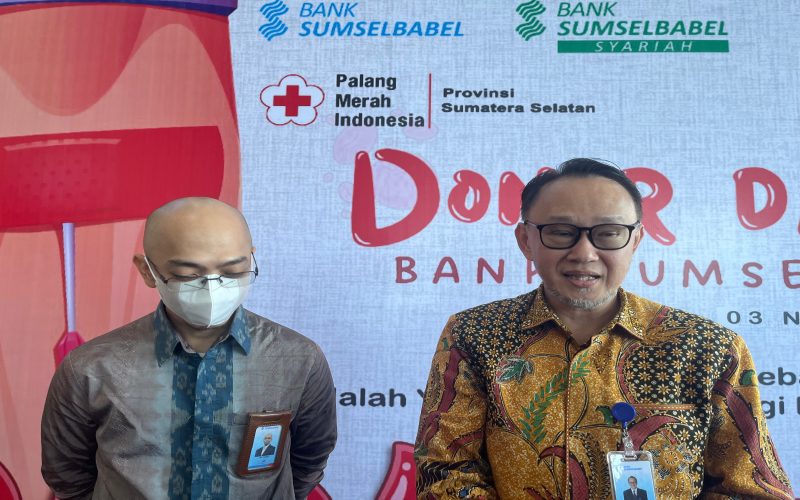  Jelang HUT ke-65, Bank Sumsel Babel Ajak Ratusan Karyawan Donor Darah