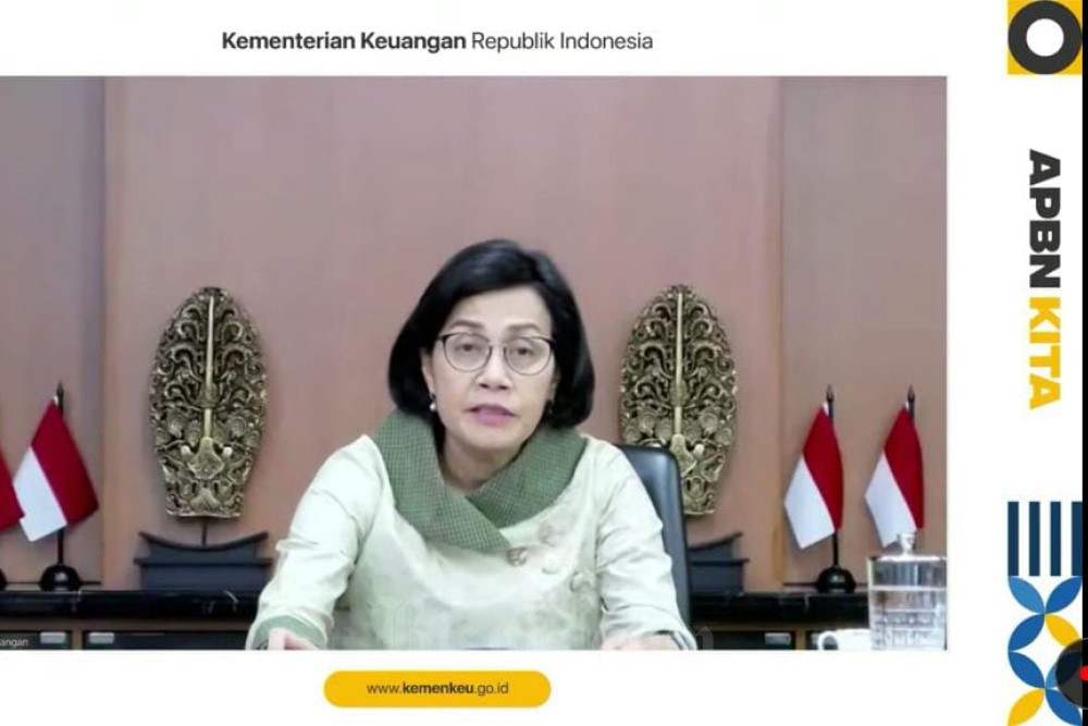 Tangkap layar Menteri Keuangan Sri Mulyani dalam APBN Kita September 2022./Bisnis-Ni Luh Anggela
