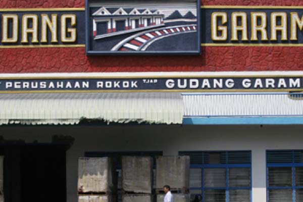 Pabrik rokok PT Gudang Garam Tbk di Kediri, Jawa Timur/Antara-Arief Priyono