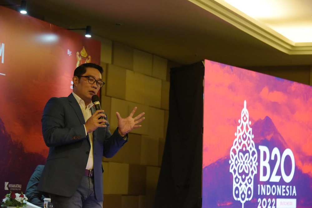  Ridwan Kamil Paparkan Potensi Investasi Kawasan Rebana di Ajang B20 Investment Forum