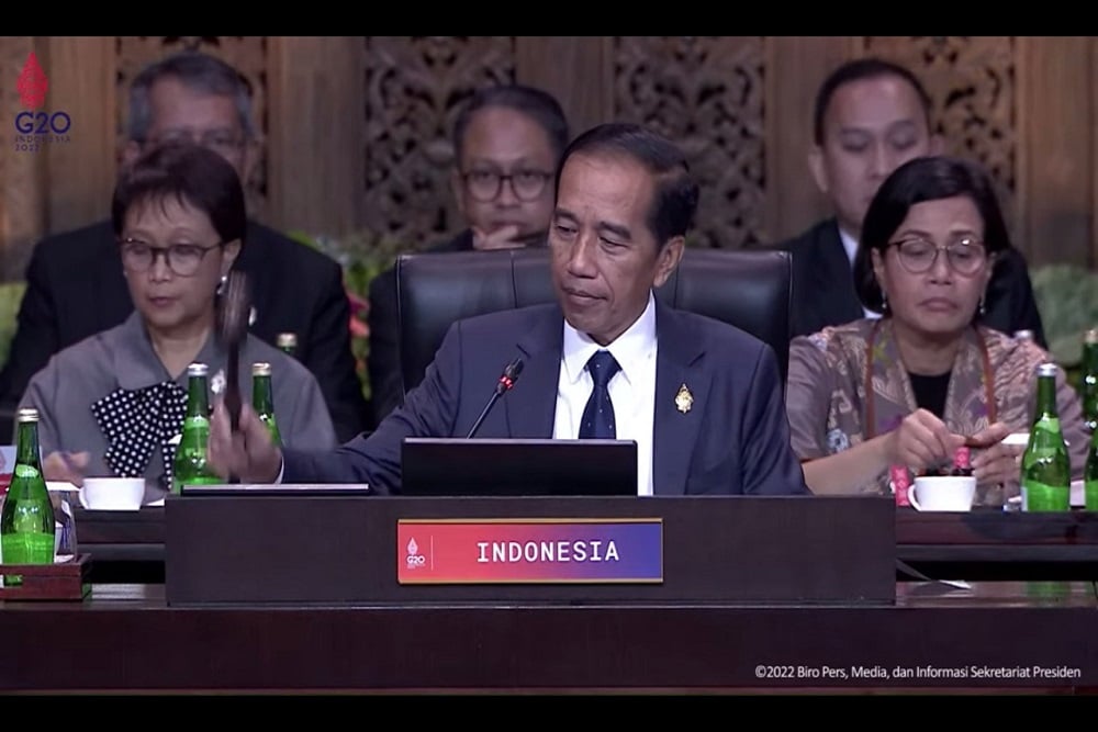  Tok Tok Tok! Jokowi Resmi Buka KTT G20 Bali