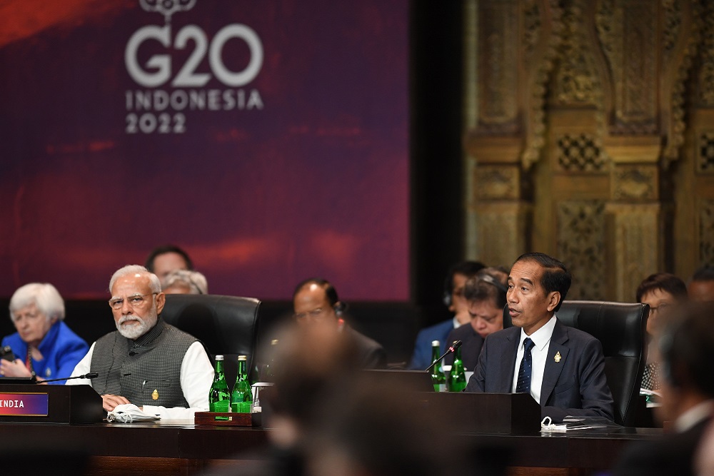 China-India Tegang, Xi Jinping dan Narendra Jabat Tangan di Gala Dinner G20