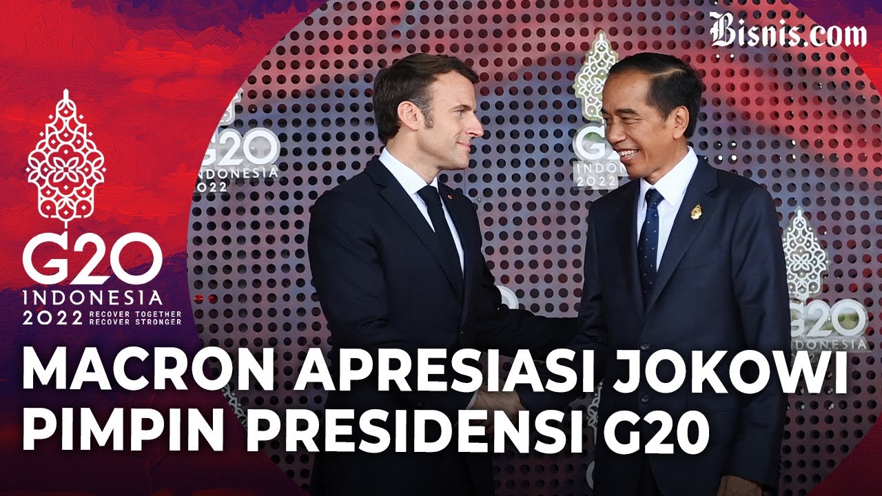  Macron Apresiasi Jokowi Pimpin Presidensi G20