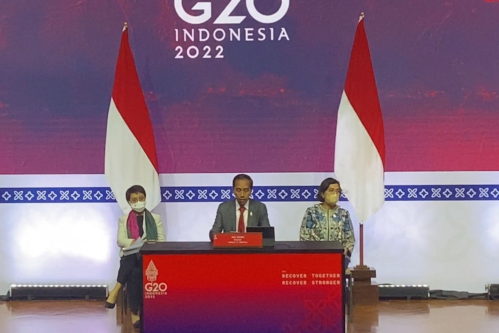  Jokowi Ungkap Poin yang Paling Didebatkan di Leaders\' Declaration KTT G20