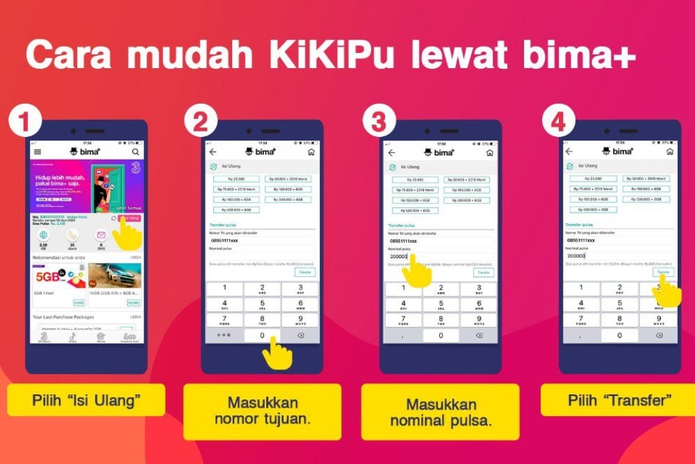 2 Cara Mudah Transfer Pulsa Tri