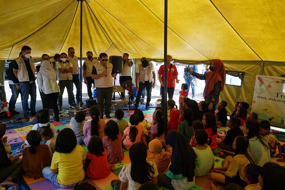  Jamkrindo Berikan Bantuan Untuk Korban Gempa Bumi di Cianjur