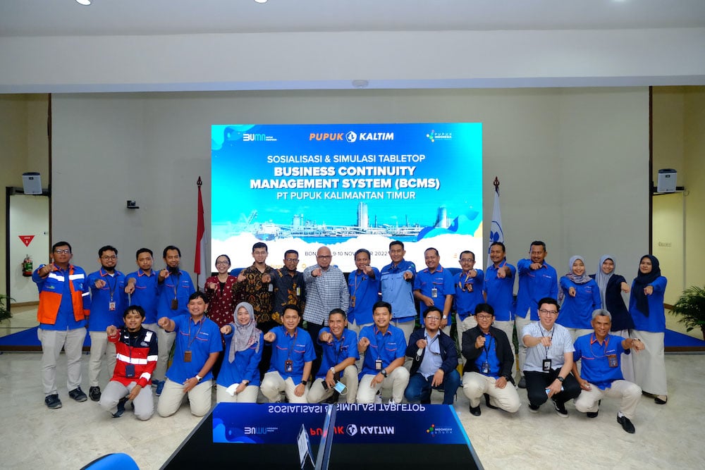  Guna Menghadapi Disaster, Pupuk Kaltim Implementasikan Business Continuity Management System