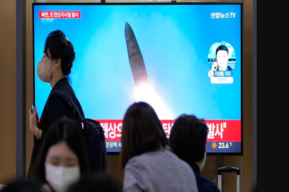 Kim Jong-un Ngamuk Lagi, Korut Tembakkan Rudal Balistik Usai Ultimatum Latihan Militer AS