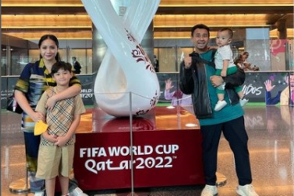 Raffi Ahmad dan keluarga di Piala Dunia 2022