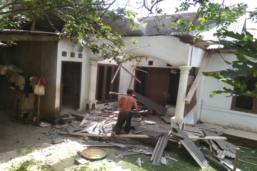  Sejumlah Rumah di Cianjur Rusak Berat Usai Diguncang Gempa Magnitudo 5,6