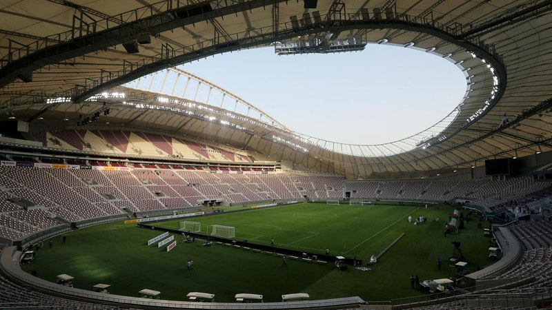 Stadion Internasional Khalifa di Doha, ibu kota Qatar, salah satu venue Piala Dunia 2022./Reuters